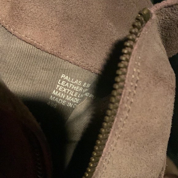 Steve Madden Pallas Suede‎ Leather Fringe Booties 8.5 M beige Boho heels - Picture 2 of 9